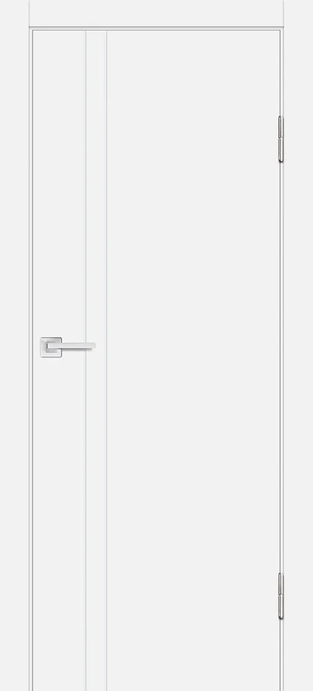 Межкомнатная дверь P-20 AL  молдинг Белый матовый